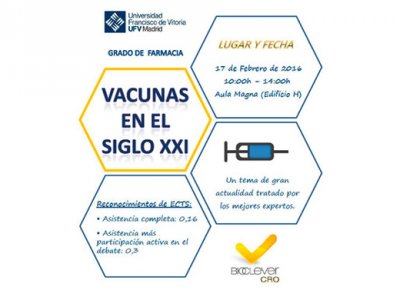 Bioclever CRO y la Universidad Francisco de Vitoria (UFV) de Madrid, organizan una jornada sobre las vacunas en el siglo XXI